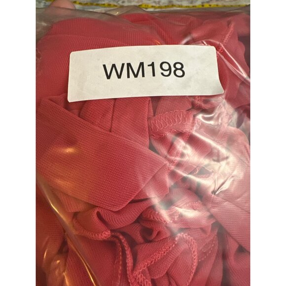 Halter Asymmetrical Ruffled Pink Dress Womens M Y2K Fairy 90s Tiered Barbie art - Picture 13 of 14